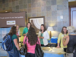 Ross and Kontz met with a steady stream of interested bloggers over the course of the two-day event.